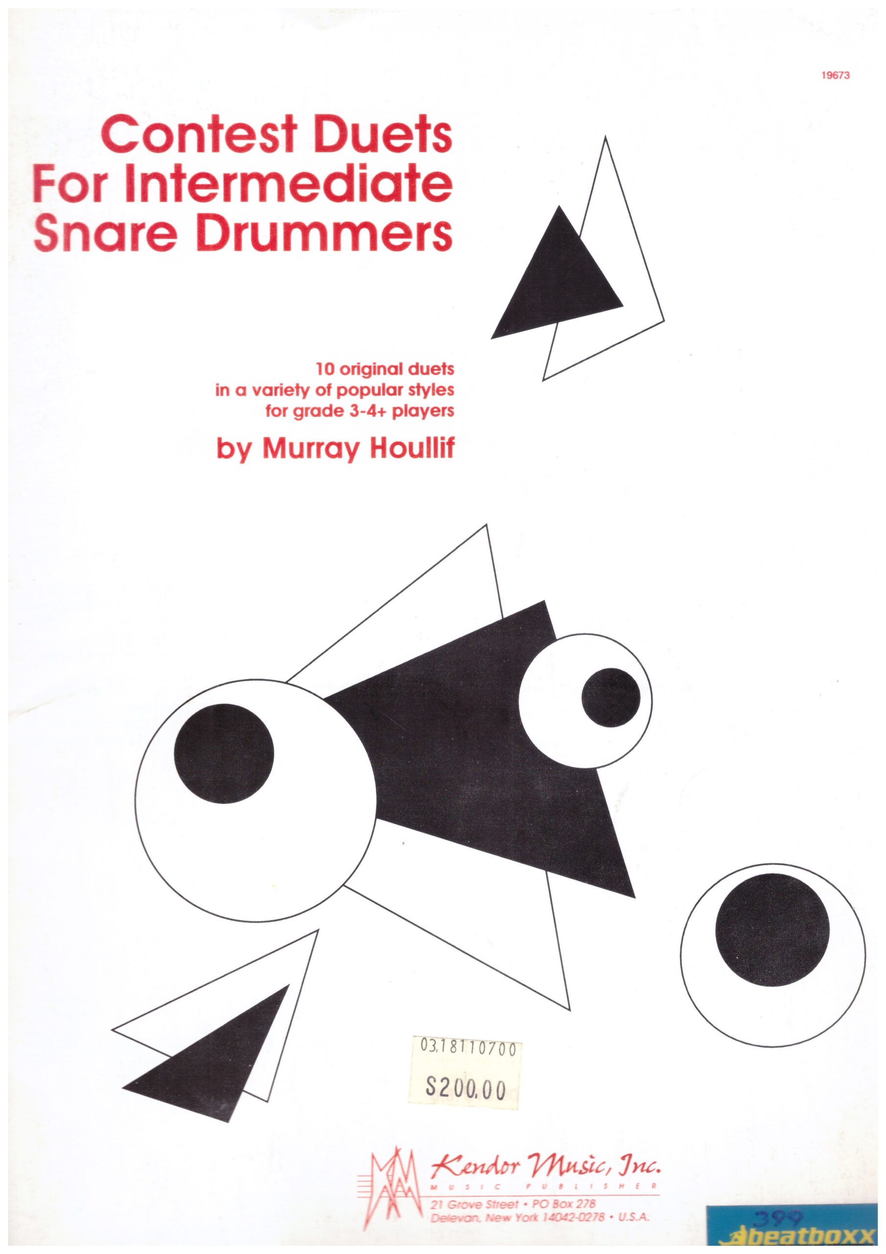 Contest Duets for Intermediate Snare Drummers - Murray Houllif